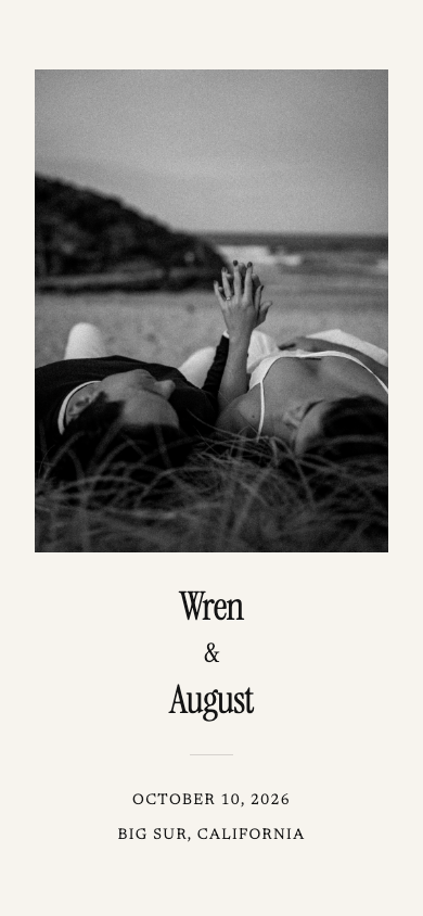 Maison mobile wedding website template